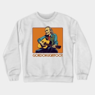 Gordon Lightfoot / Retro Style Fan Design Crewneck Sweatshirt